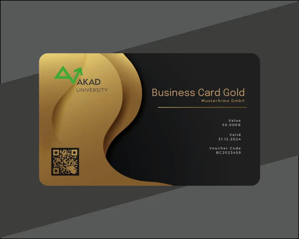 AKAD Business Card Gold