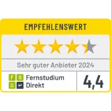 Fernstudium Direkt 4,5 Sterne-Bewertung